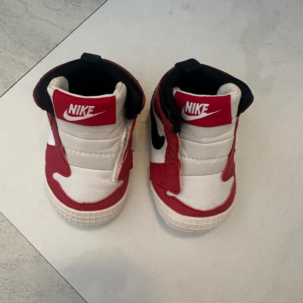 Nike Jordan 1 Crib Bootie - red and white sneakers for baby